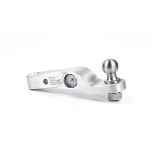 Aluminum Fixed Height Ball Mount for 2" Receiver w/ Built in Weight Scale - 2" Drop - 10,000 lbs GTW