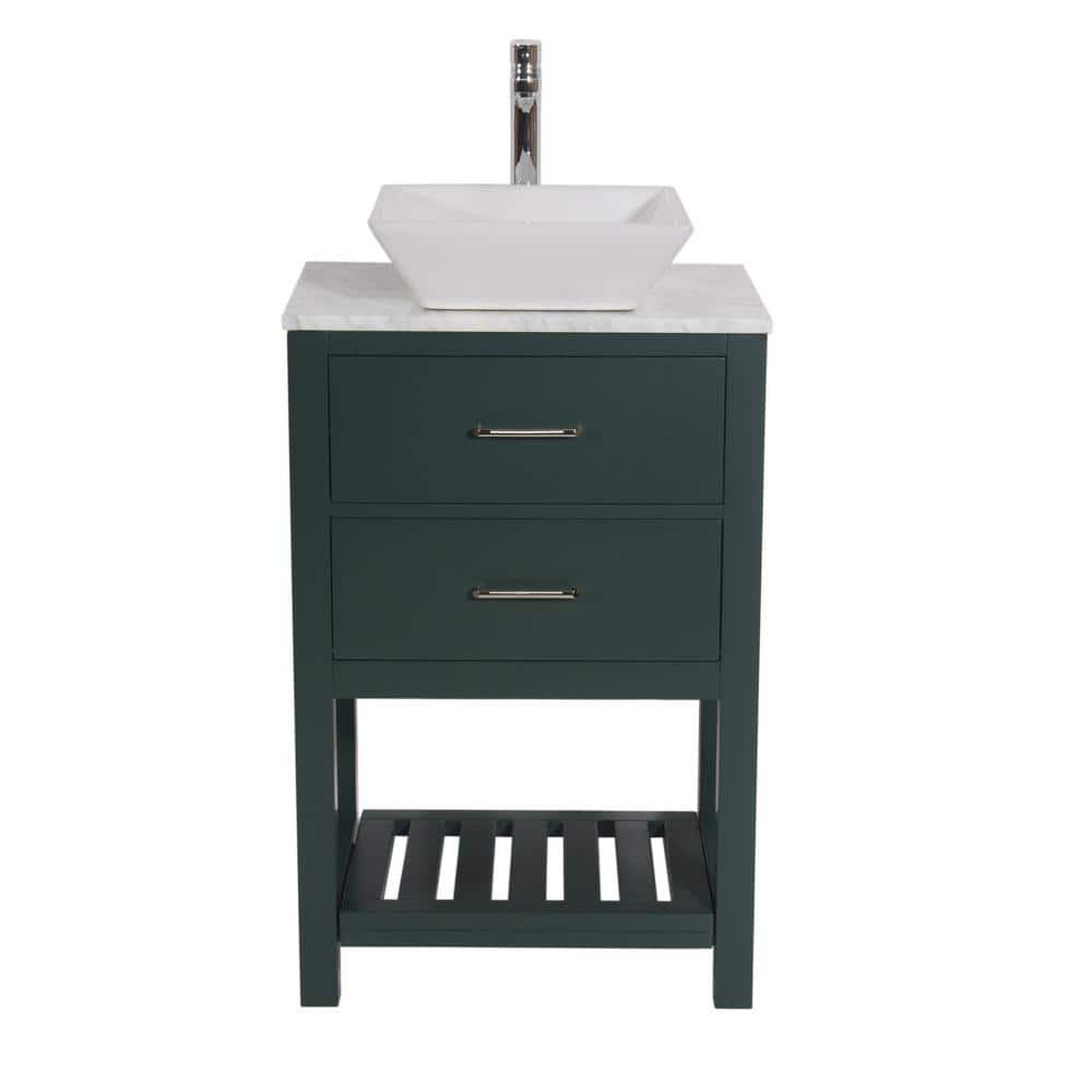 Santa Monica 24 in. W x 18 in. D x 41 in. H Single Sink Bath Vanity In Dark