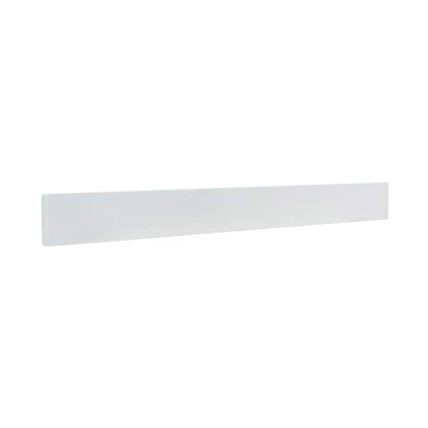 31 in. W Quartz Bathroom Vanity Backsplash in White