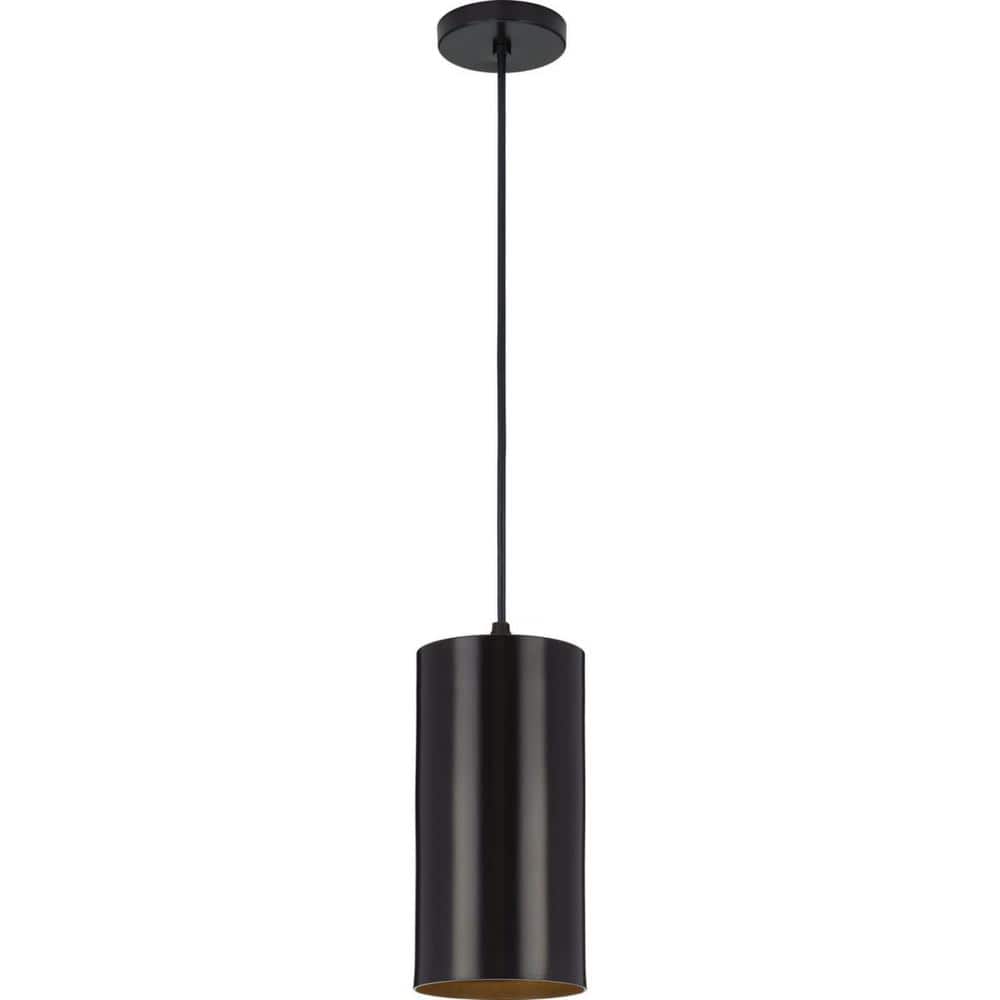 Antique Bronze 6" LED Outdoor Aluminum Cylinder Pendant Light