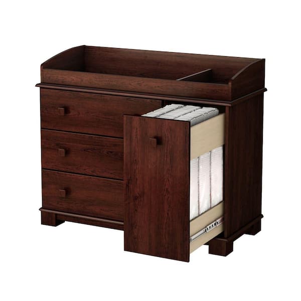 South Shore 4-Drawer Changing Table in Precious Royal Cherry