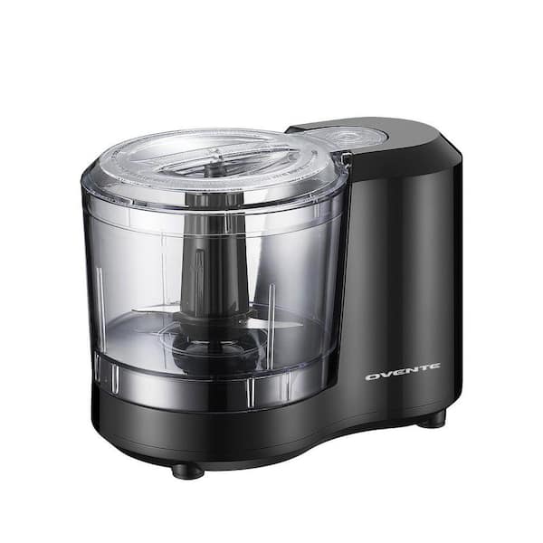 1.5-Cup Electric Food Chopper, 100W Food Processor with One-Touch Control and Stainless Steel Blade Black PF1515B