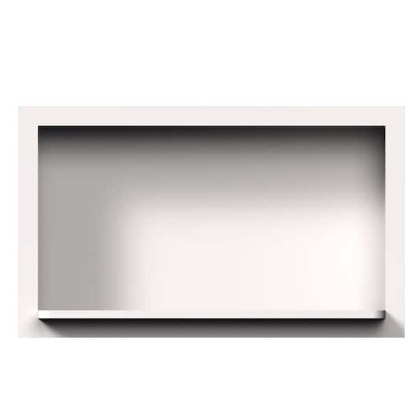 30 in. W x 12 in. D x 18 in. H Ready to Assemble Solid Wood Shaker Wall Microwave Kitchen Cabinet in White