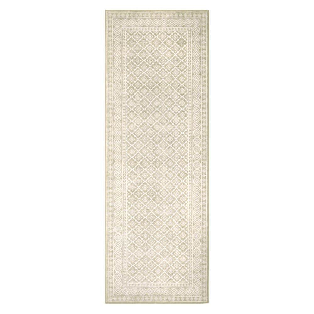 Autumn 2 ft. X 6 ft. Beige Oriental Machine Washable Runner Rug price history on PriceWatchPro