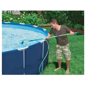 Vacuum and Wall-Mounted Automatic Skimmer Swimming Pool Maintenance Kit