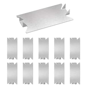 50-Piece 1.5 in. x 2.75 in. Steel Anti-Nail Protection Plate Shield, Nail Plates for Protection Plumbing Wiring