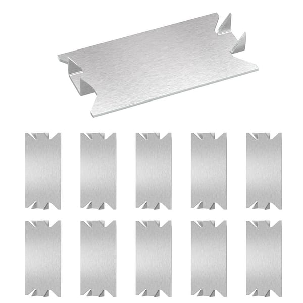 Angel Sar 50-Piece 1.5 in. x 2.75 in. Steel Anti-Nail Protection Plate Shield, Nail Plates for Protection Plumbing Wiring