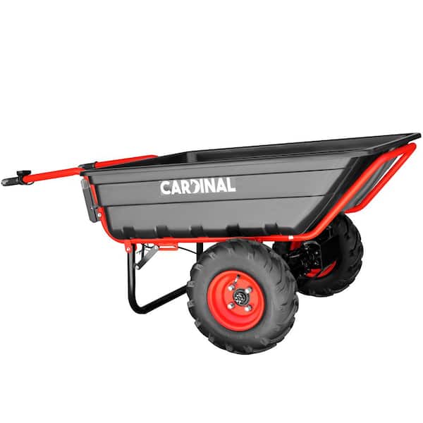 Cardinal Heavy Duty Electric Utility Cart 40V Battery-Powered Wheelbarrow 660-lb. Bucket Capacity