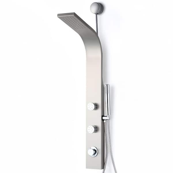 ANZZI 39 in. 2-Jetted Shower Tower with Heavy Rain Showerhead and