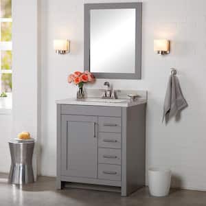 Westcourt 30 in. W x 21 in. D Bathroom Vanity Cabinet Only in Sterling Gray