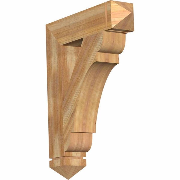 Ekena Millwork 6 in. x 36 in. x 28 in. Western Red Cedar Olympic Arts and Crafts Rough Sawn