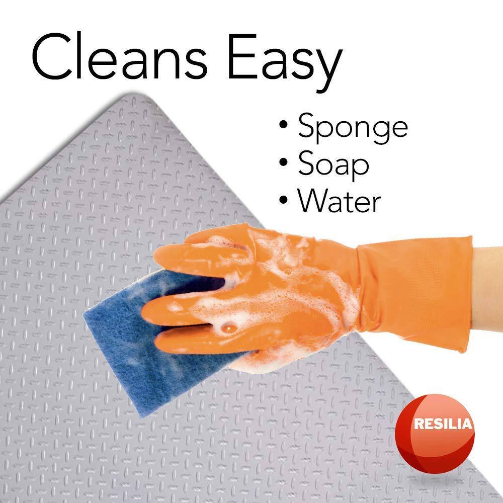 Silver Diamond Plate Heavy-Duty Grill Mat 57" x 47"