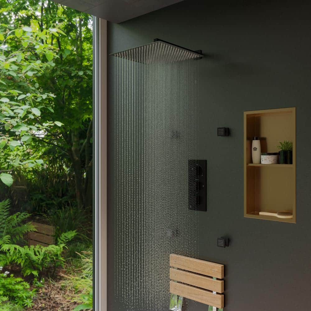 Ultra Thin Polished Stainless Steel Square Rain Shower Head