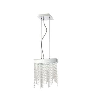 Rossi Collection 10-Watt Chrome Integrated LED Pendant