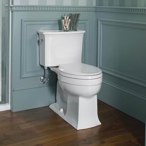 KOHLER Cachet Elongated Antimicrobial, Soft Close Front Toilet Seat in White