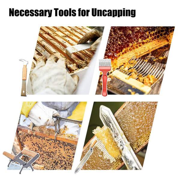 KIWDZFU Beehive Starter Kit 10-Frame Wax Coated Bee Hives and