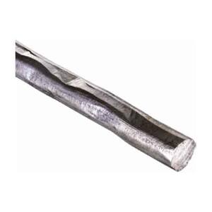 118 in. x 1/2 in. x 1/2 in. Round Hammered Raw Forged Long Bar