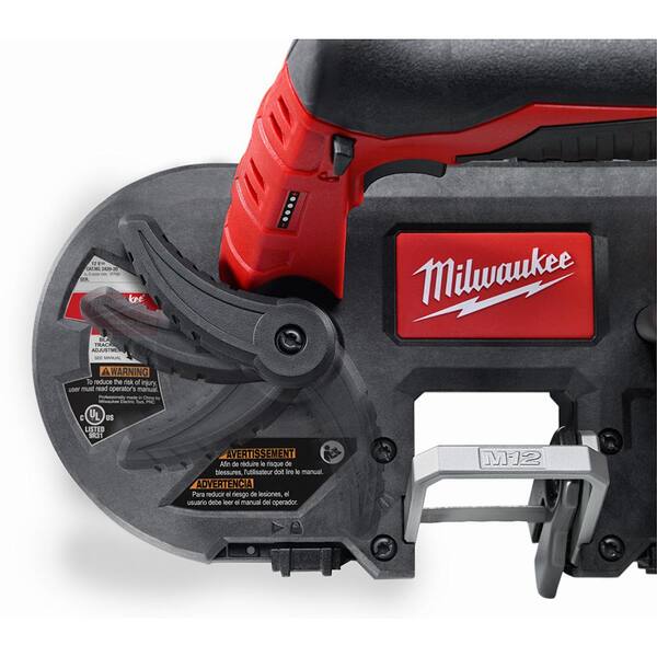 Milwaukee - M12 12V Lithium-Ion Cordless Sub-Compact Band Saw with XC Battery Pack 4.0 Ah and Charger Starter Kit