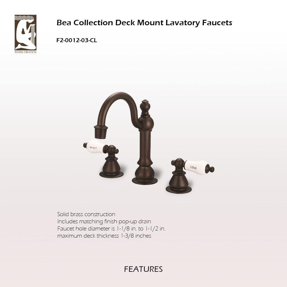 Oil-Rubbed Bronze Traditional Widespread Bathroom Faucet