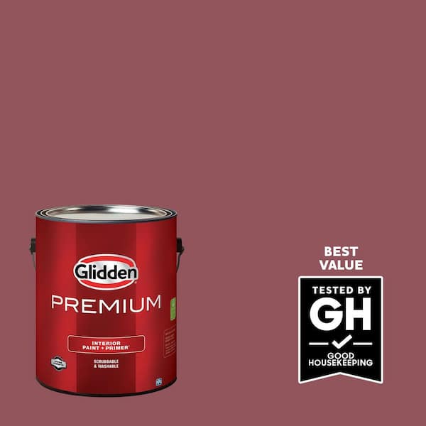 Glidden Premium 1 gal. PPG1052-6 Mesa Red Eggshell Interior Latex Paint