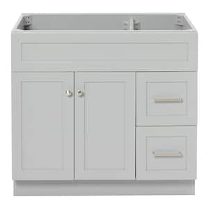 Hamlet 36 in. W x 21.5 in. D x 34.5 in. H . Bath Vanity Cabinet without Top in Grey