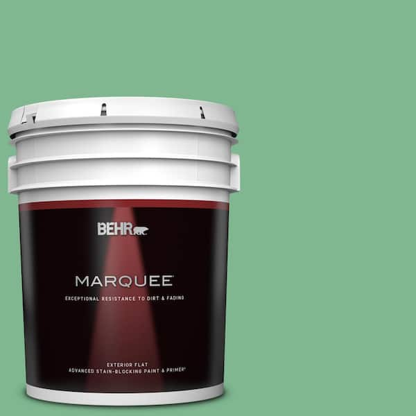 BEHR MARQUEE 5 gal. #BIC-40 Veiled Chameleon Flat Exterior Paint & Primer