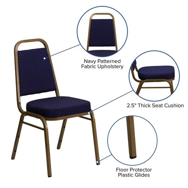 Commercial Stack Chair With 2.5 Thick Cushion