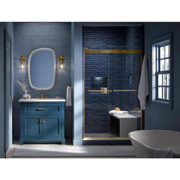 KOHLER Charlemont 36.97in. Single Sink Freestanding Light Oak Bath Vanity with White Quartz Top Assembled