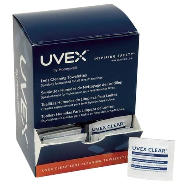 Uvex Lens Cleaning Moistened Towelettes (100 per Pack)