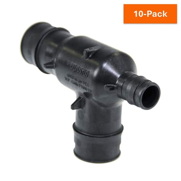 Uponor ProPEX 1 in. x 1/2 in. x 1 in. PEX-A Expansion Barb Engineered Polymer Reducing Tee (10-Pack)