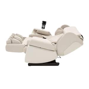 Kagra White Modern Synthetic Leather Premium Super Stretch 4D Massage Chair