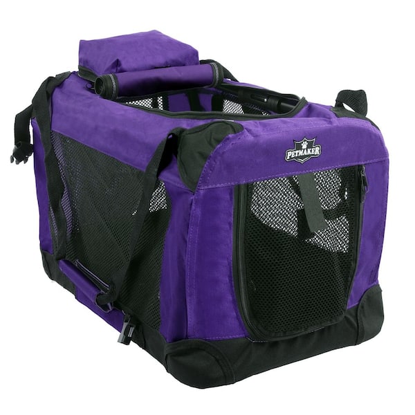 Petmaker Purple Portable Pet Crate with Soft Sides - X-Small