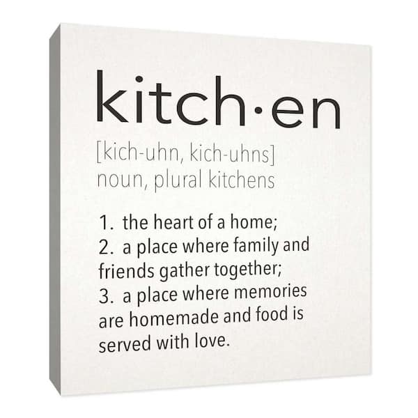 PTM Images 12 in. x 10 in. "Kitch.en'' Printed Canvas Wall Art