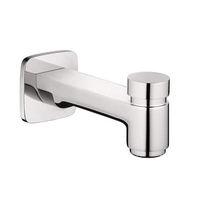 Logis Tub Spout with Diverter in Chrome