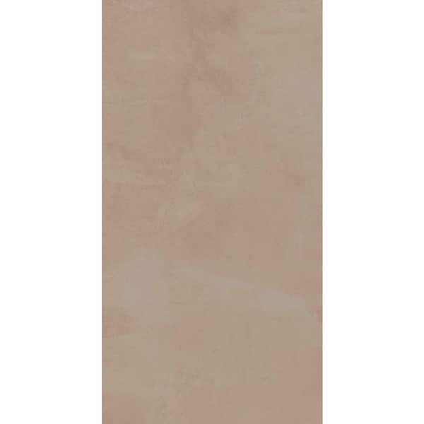 Unbranded East Village Potter's Clay Brown 12 in. x 24 in. Porcelain Floor Tile (15.62 sq. ft./Case)