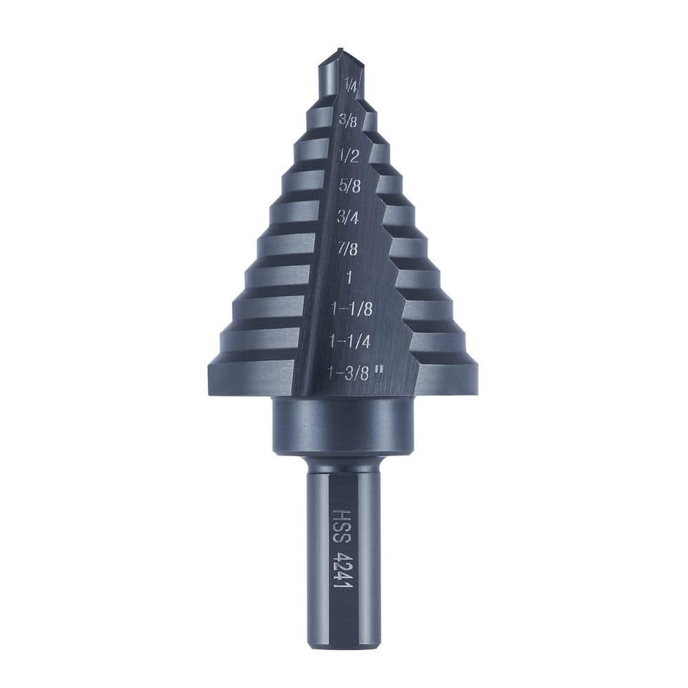 1-3/8 in. Titanium HSS Step Drill Bit Set (1-Piece) with Case price history on PriceWatchPro
