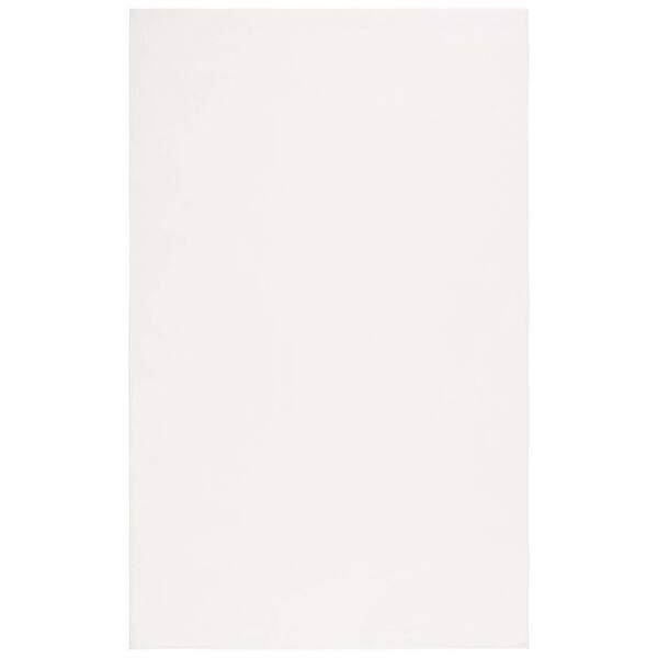 SAFAVIEH Faux Rabbit Fur Ivory 6 ft. x 9 ft. Solid Flokati Area Rug