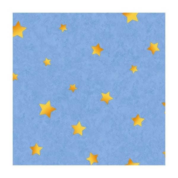 York Wallcoverings Disney Kids Toy Story Stars Wallpaper Blue Paper Strippable Roll (Covers 56 sq. ft.)