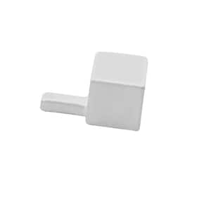 Outside Angle Novolistel Slimm White 3/16 in. x 7/32 in. Complement Aluminum Tile Edging Trim