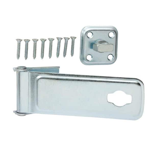 Everbilt 6 in. Zinc-Plated Latch Post Safety Hasp