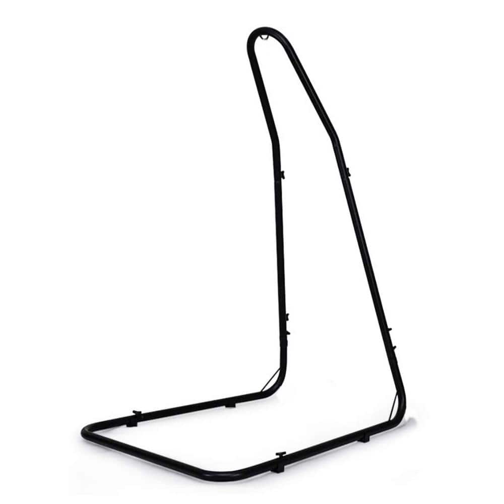 Barton 3.7 ft. W Metal Frame Adjustable Hammock Stand in Black 93916H