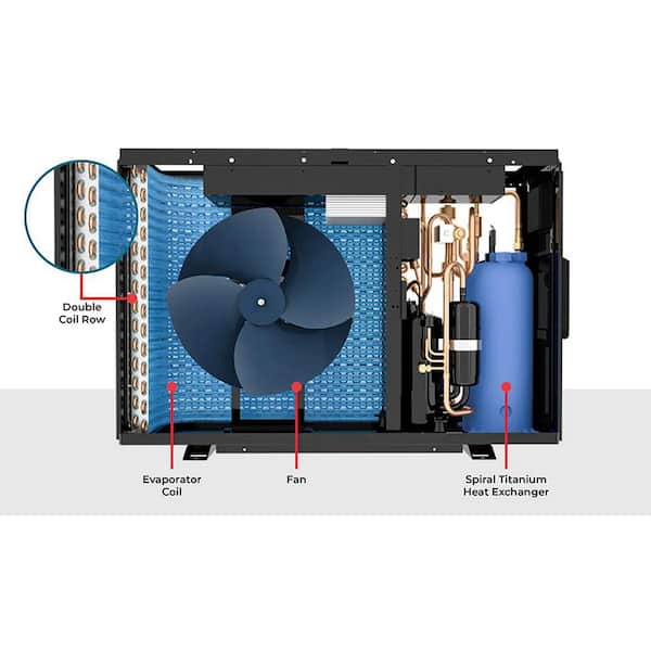 Crosswind 65-I 61,000 BTU Electric Heat Pump Pool Heater