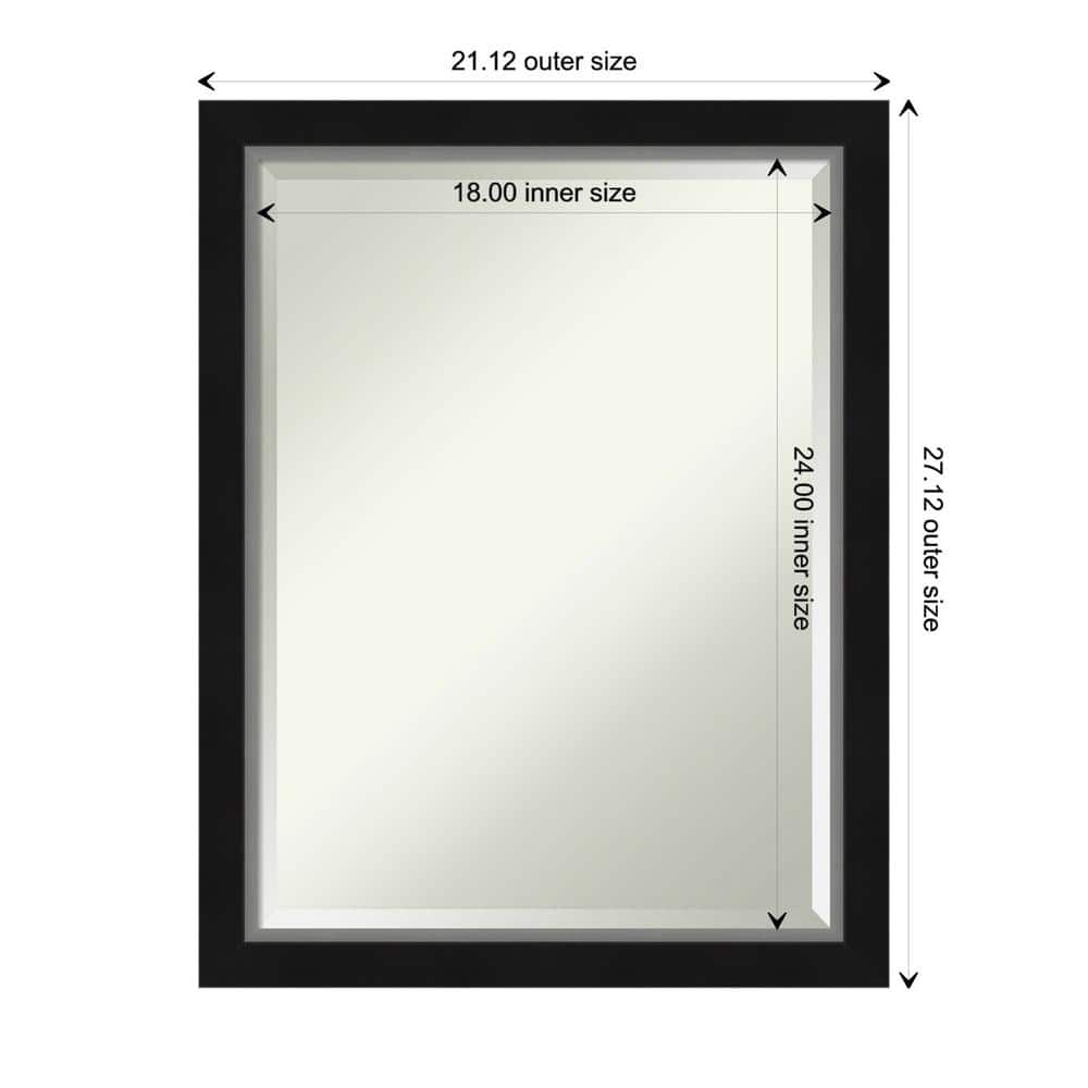 Eva Satin Silver Framed Rectangular Bathroom Vanity Mirror