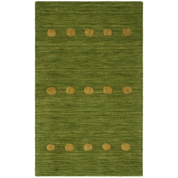 SAFAVIEH Himalaya Green 3 ft. x 5 ft. Geometric Area Rug