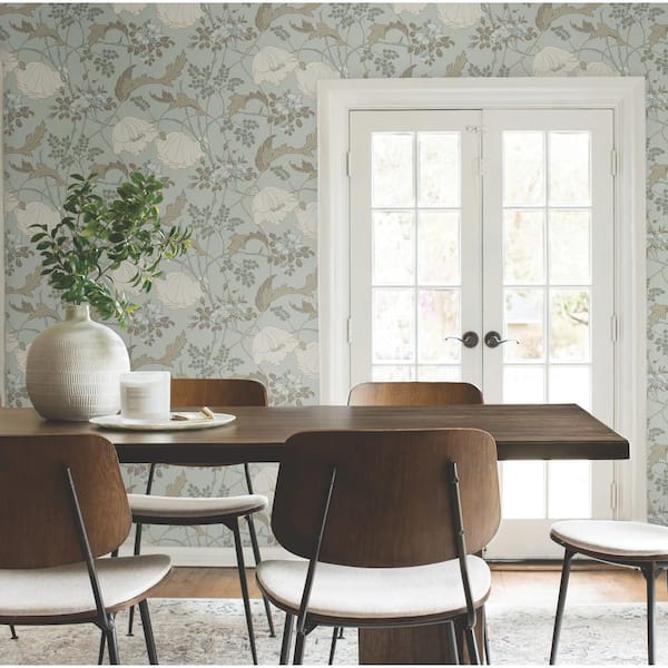 Gwendolyn Blue And Suede Wallpaper