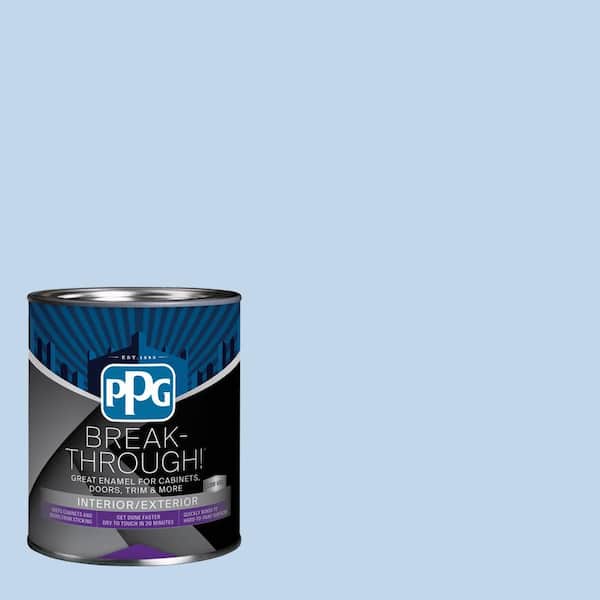 1 qt. PPG1242-2 Touch Of Blue Satin Door, Trim & Cabinet Paint