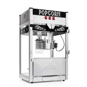 1300 W 12 oz. Black Bar Style Popcorn Machine