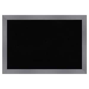 Edwin Grey Wood Framed Black Corkboard 26 in. x 18 in. Bulletin Board Memo Board