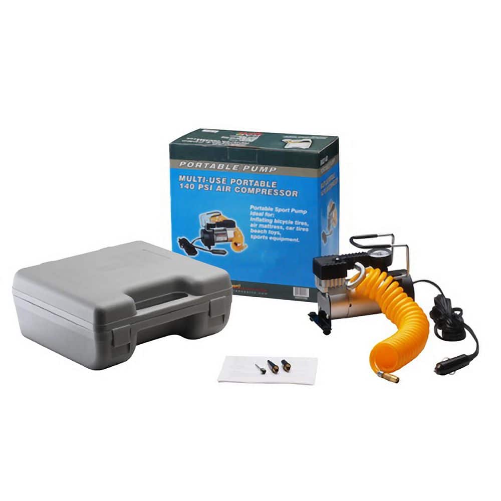 Heavy-Duty Electric Tire Air Pump with Gauge