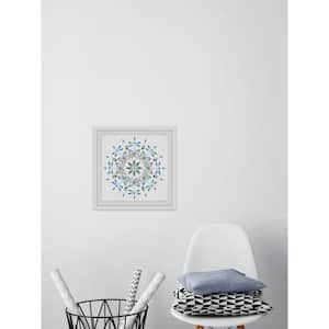 24 in. H x 24 in. W "Blue Bug Circles" by Marmont Hill Framed Printed Wall Art